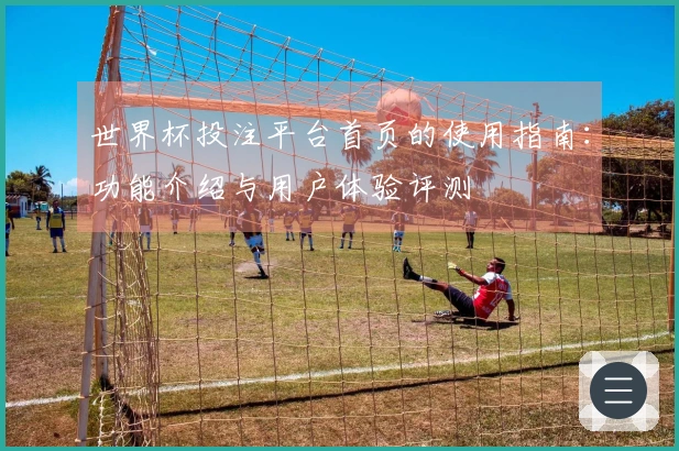 世界杯投注平台首页的使用指南：功能介绍与用户体验评测