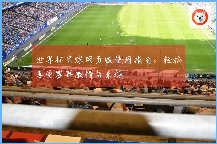 世界杯买球网页版使用指南，轻松享受赛事激情与乐趣
