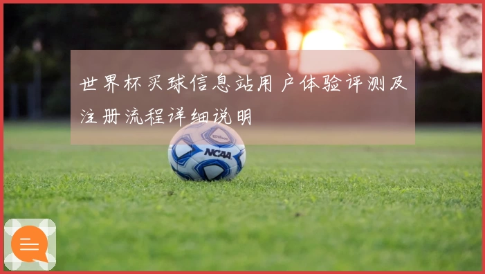 世界杯买球信息站用户体验评测及注册流程详细说明